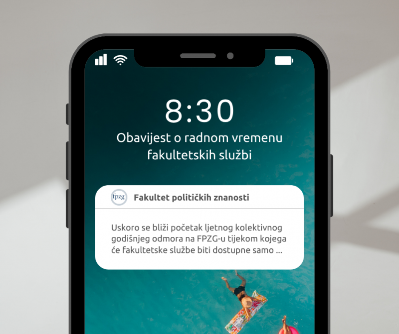 Obavijest o radnom vremenu fakultetskih službi za vrijeme ljetnih godišnjih odmora