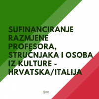 Sufinanciranja razmjene profesora, stručnjaka i osoba iz kulture - Hrvatska/Italija