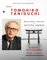 Guest lecture – Professor Tomohiko Taniguchi, Keio University