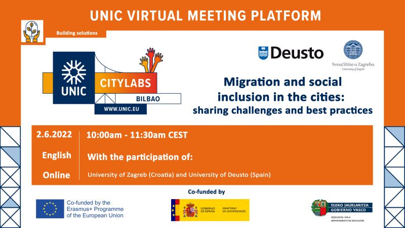 UNIC - Migration and social inclusion in the cities: sharing challenges and best practices