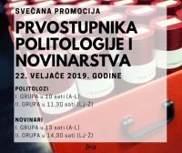 Promocija prvostupnika Politologije i Novinarstva