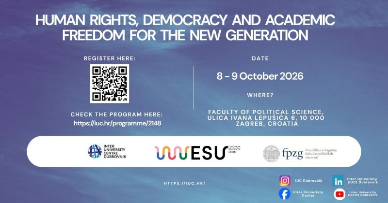 HUMAN RIGHTS, DEMOCRACY AND ACADEMIC FREEDOM FOR THE NEW GENERATION