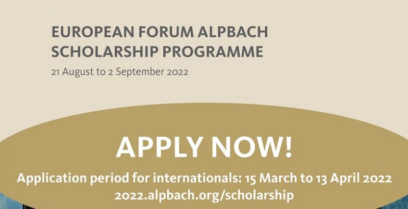Europski Forum Alpbach - natječaj za stipendije