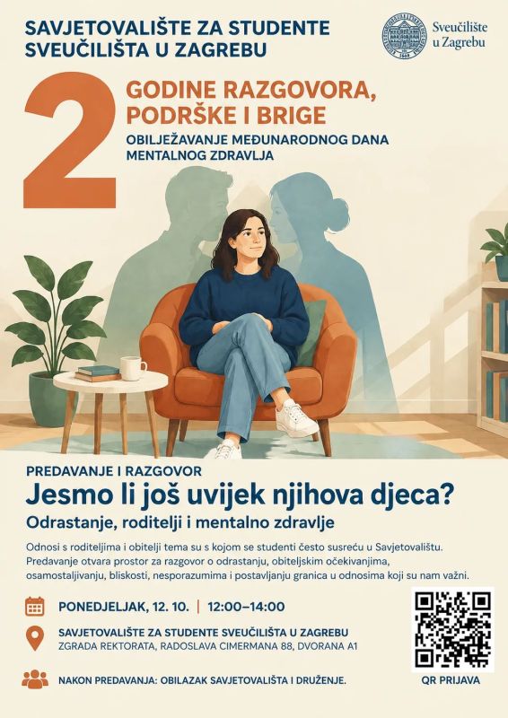 Poziv studentima na obilježavanje 2. godišnjice Savjetovališta i Međunarodnog dana mentalnog zdravlja