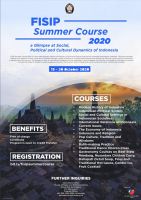 FISIP Summer Course 2020: A Glimpse at Social, Political and Cultural Dynamics of Indonesia