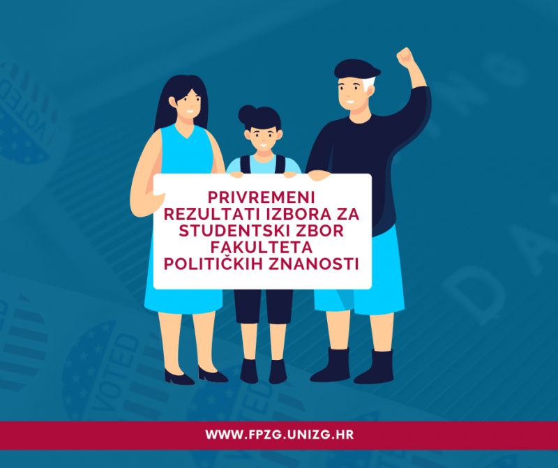 Privremeni rezultati izbora za Studentski zbor Fakulteta političkih znanosti