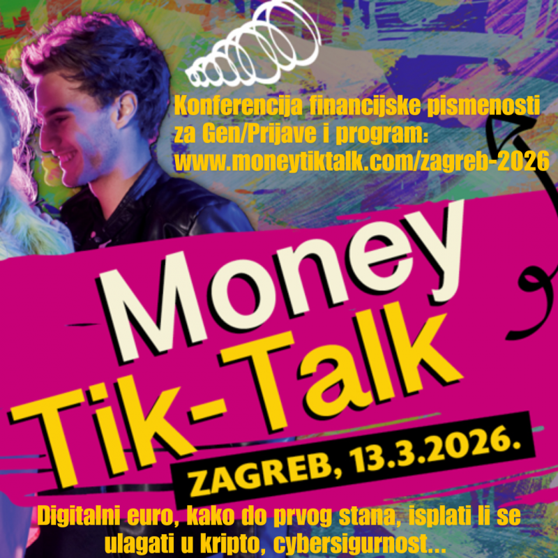 Money Tik Talk – konferencija financijske pismenosti za generaciju Z