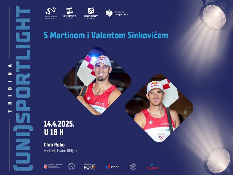Prva (Uni)Sportlight tribina s Martinom i Valentom Sinkovićem
