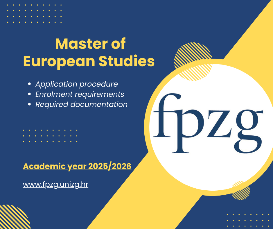 Master of European Studies programme - 2025/2026
